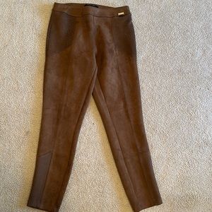 Brown leathery pants